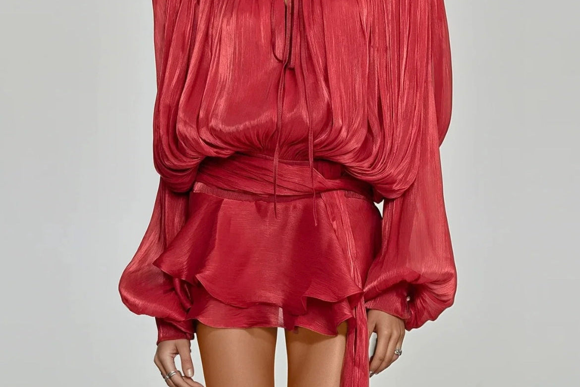 Ruby Riem- Silk mini Dress