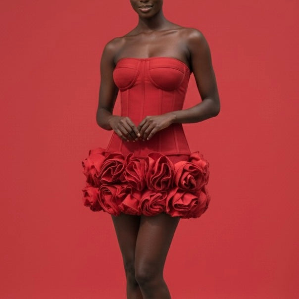 The Scarlet Bloom Corset Mini